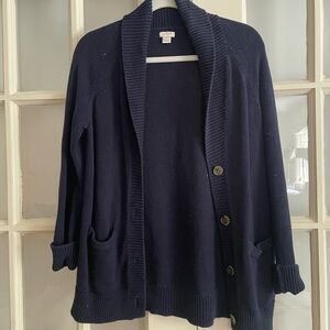 Navy JCrew Cardigan